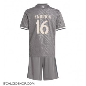 Real Madrid Endrick #16 Terza Maglia Bambino 2024-25 Manica Corta (+ Pantaloni corti)